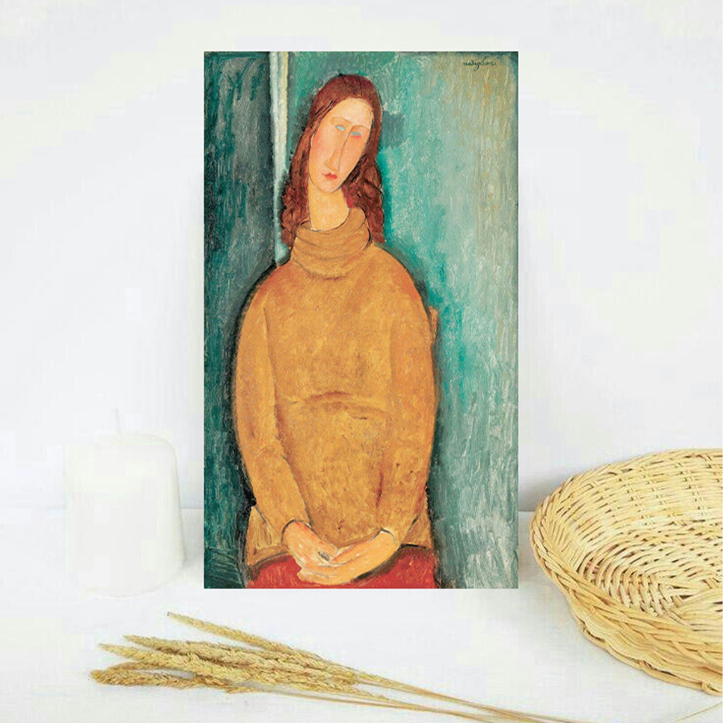 تابلو شاسی مدل نقاشی آمادئو کلمنته مودیلیانی کد FA7