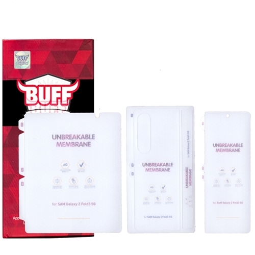 محافظ صفحه نمایش بوف مدل HgM15 مناسب برای گوشی موبایل سامسونگ Galaxy Z Fold 3 به همراه محافظ پشت گوشی
