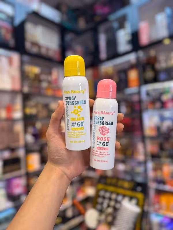 اسپری ضد آفتاب کیس بیوتی – Kiss Beauty با حجم 150 میلی لیتر