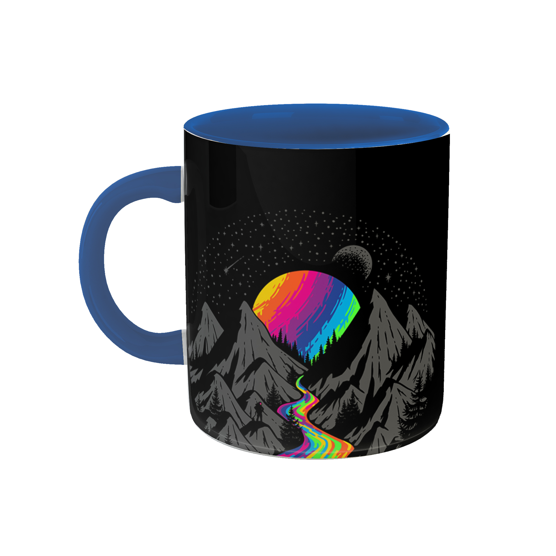 ماگ طرح ماه رنگی