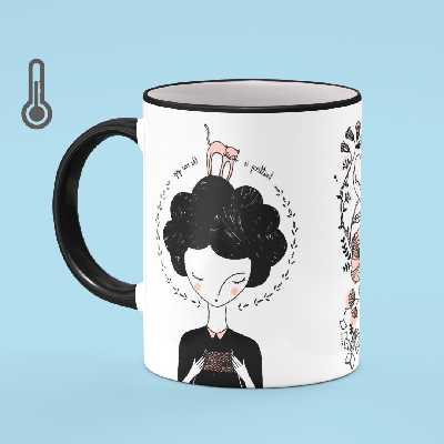 ماگ حرارتی بیگ ماگ مدل دختر رویایی کد 2624