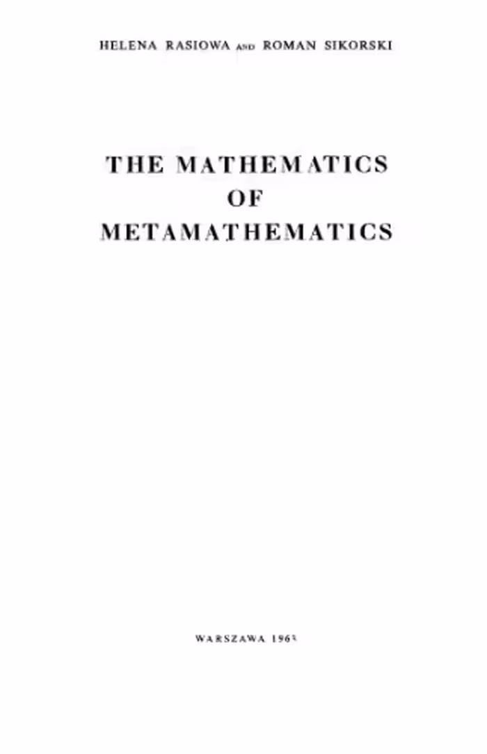 خرید و دانلود نسخه کامل کتاب The mathematics of metamathematics