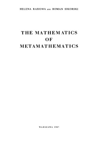خرید و دانلود نسخه کامل کتاب The mathematics of metamathematics