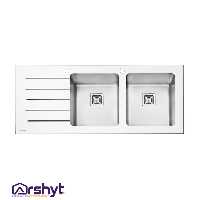 سینک ظرفشویی شیشه ایی ایلیا استیل 8033 - لوازم خانه و آشپزخانه آرشیت