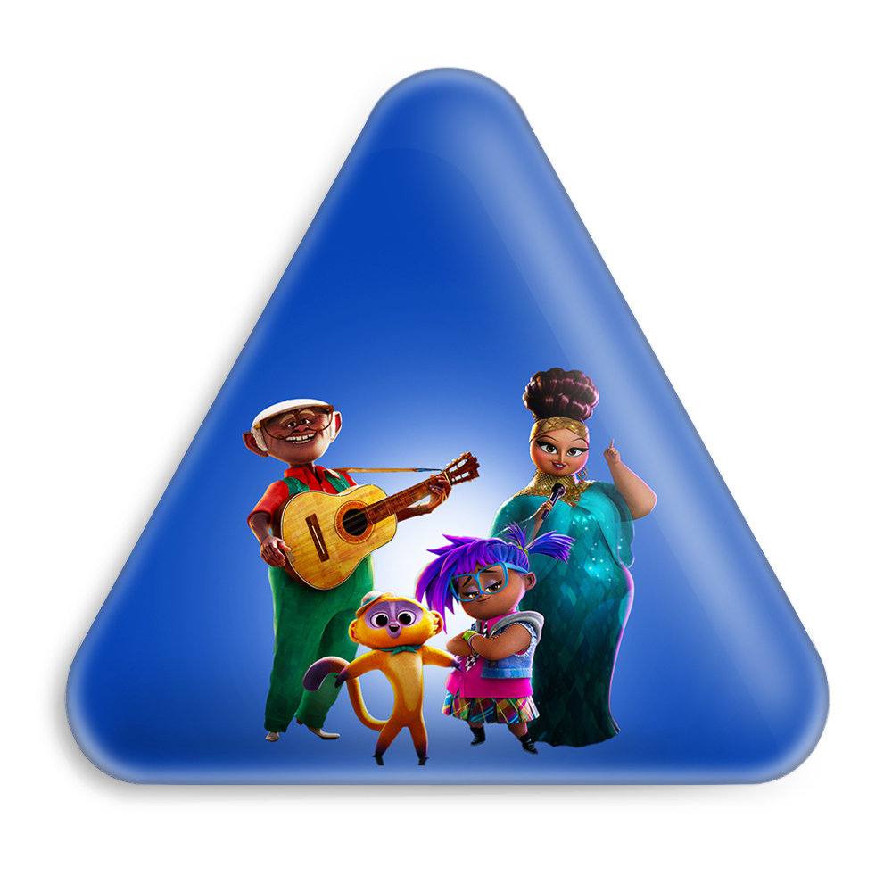 پیکسل خندالو طرح انیمیشن ویوو Vivo مدل مثلثی کد 10589