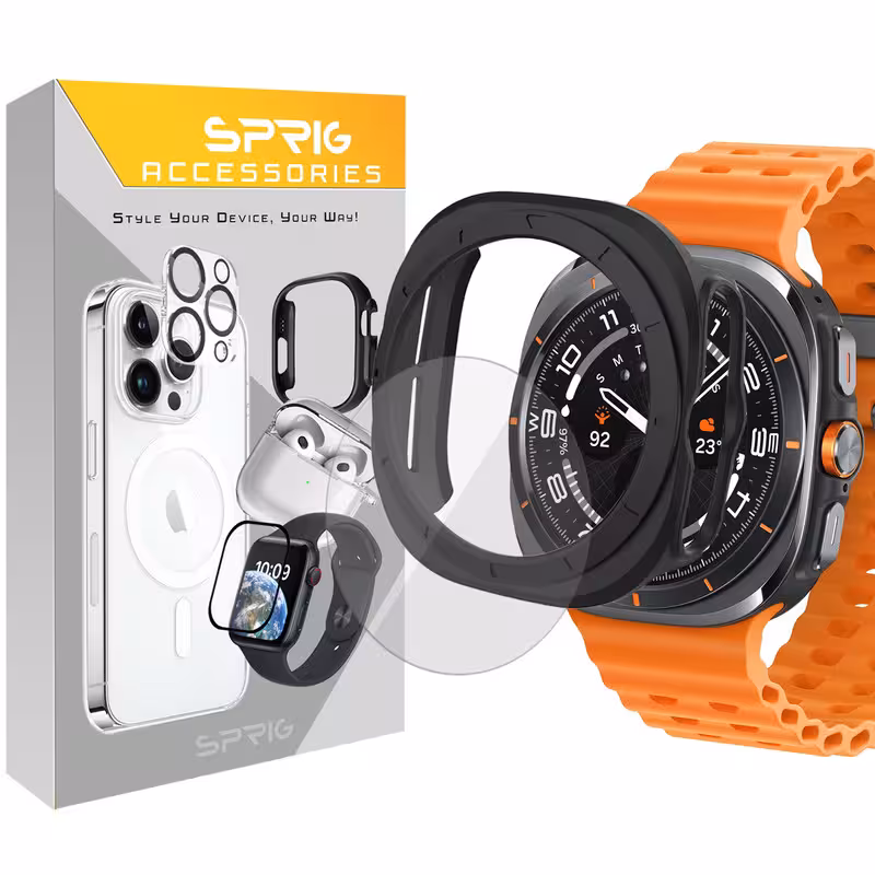 کاور اسپریگ مدل SPG Case مناسب برای ساعت هوشمند سامسونگ Galaxy Watch Ultra 47mm به همراه محافظ صفحه نمایش | کالا برتری