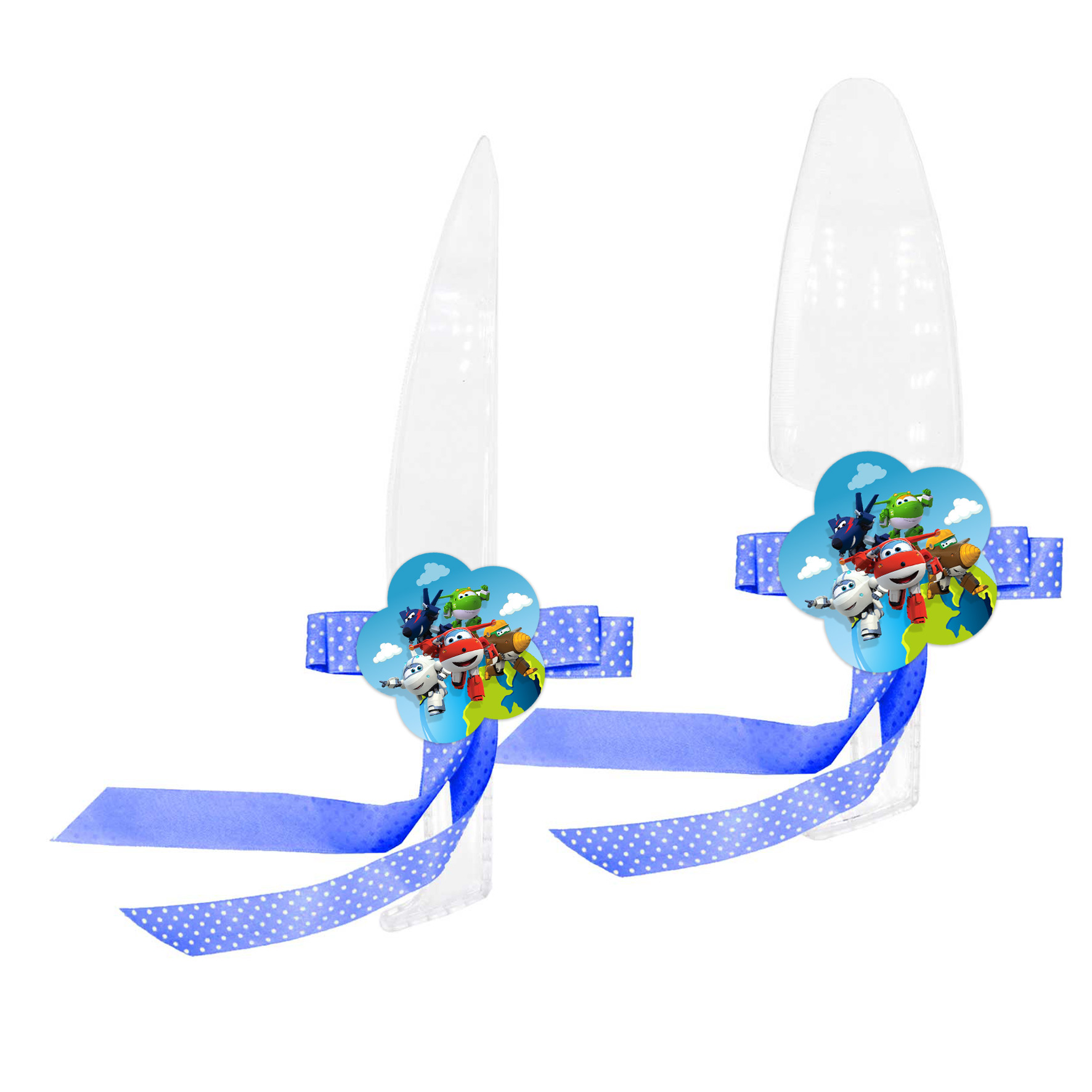   ست کارد و کفگیر سرو کیک مدل جت پستچی