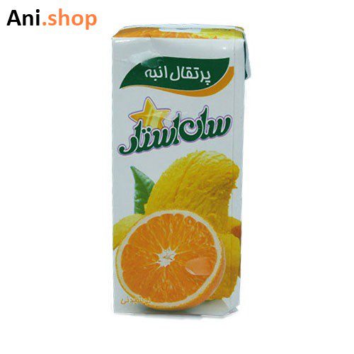 نوشیدنی پرتقال انبه سان استار حجم 0.2 لیتر کد308