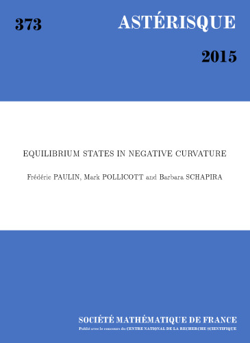 خرید و دانلود نسخه کامل کتاب Equilibrium States in Negative Curvature