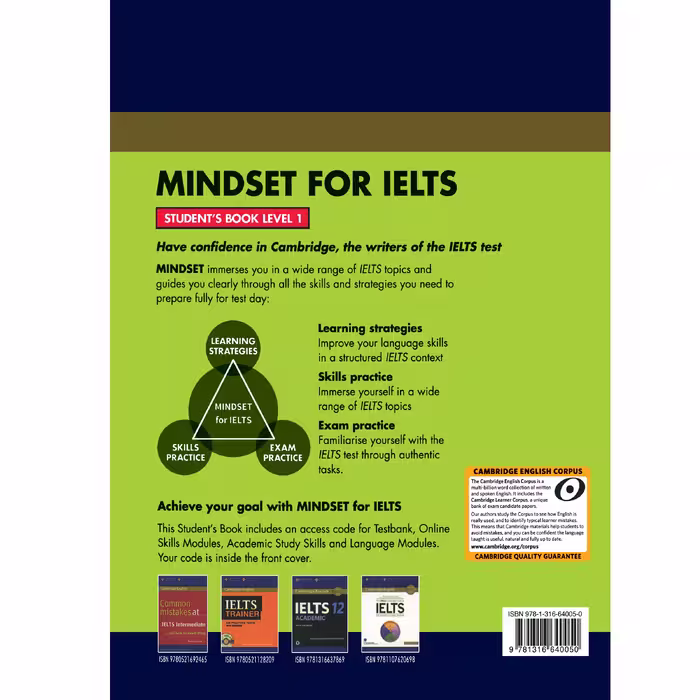 کتاب Cambridge English Mindset For IELTS 1 اثر جمعی از نویسندگان انتشارات هدف نوین