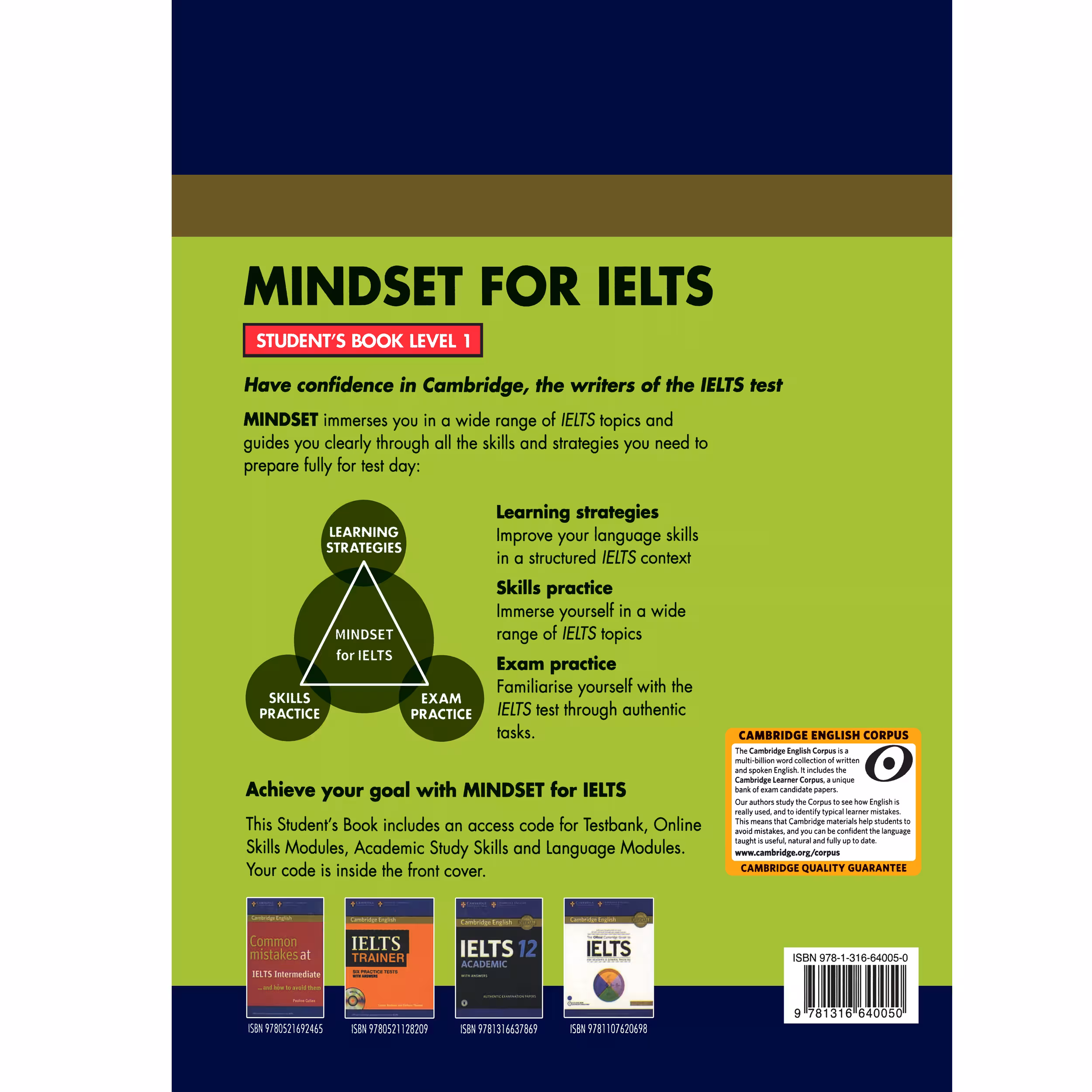 کتاب Cambridge English Mindset For IELTS 1 اثر جمعی از نویسندگان انتشارات هدف نوین