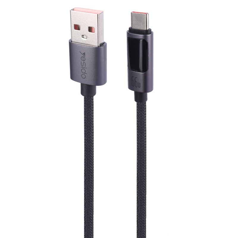 کابل تایپ سی فست شارژ Yesido CA122C 66W PD 12m