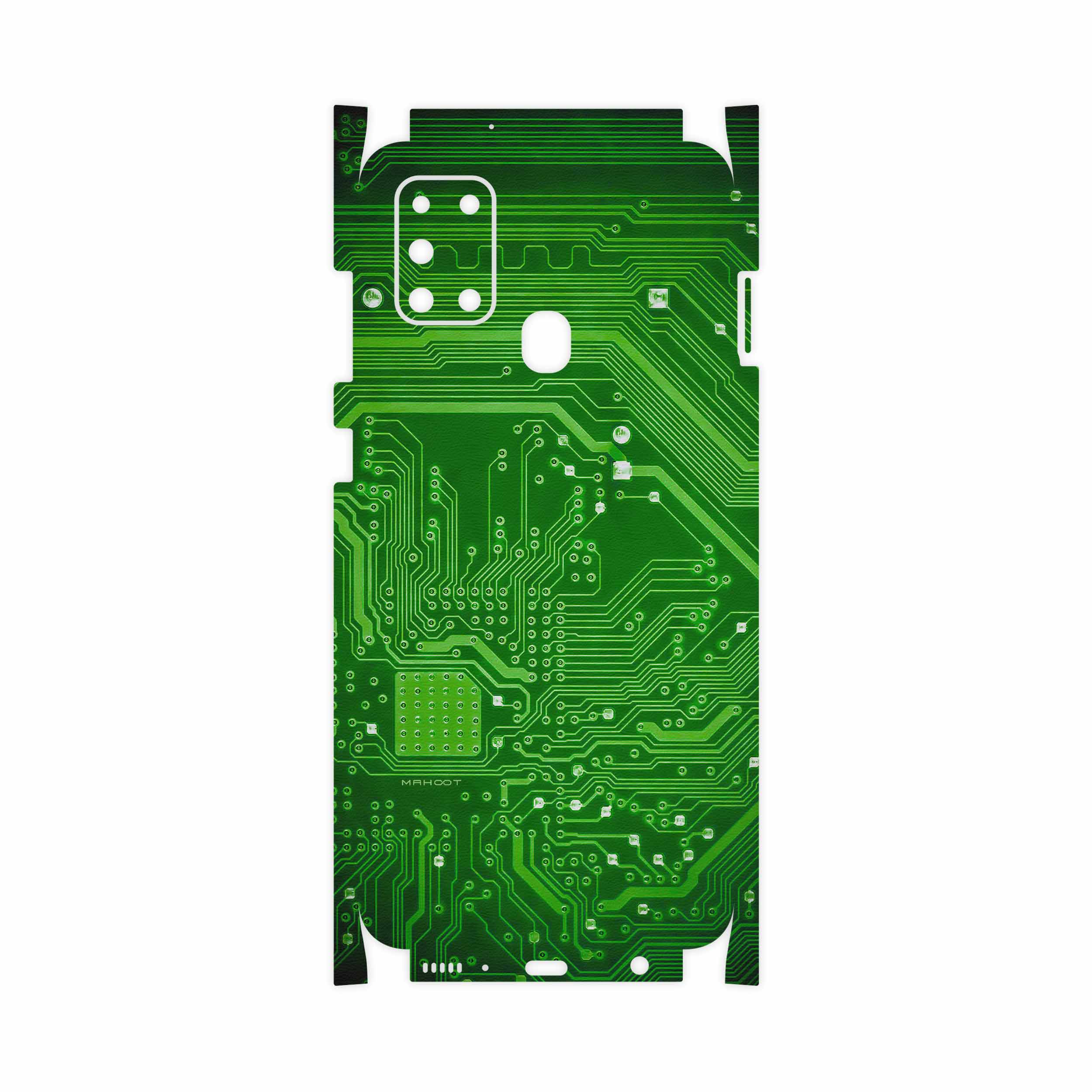 برچسب پوششی ماهوت مدل Green Printed Circuit Board-FullSkin مناسب برای گوشی موبایل سامسونگ Galaxy A21s