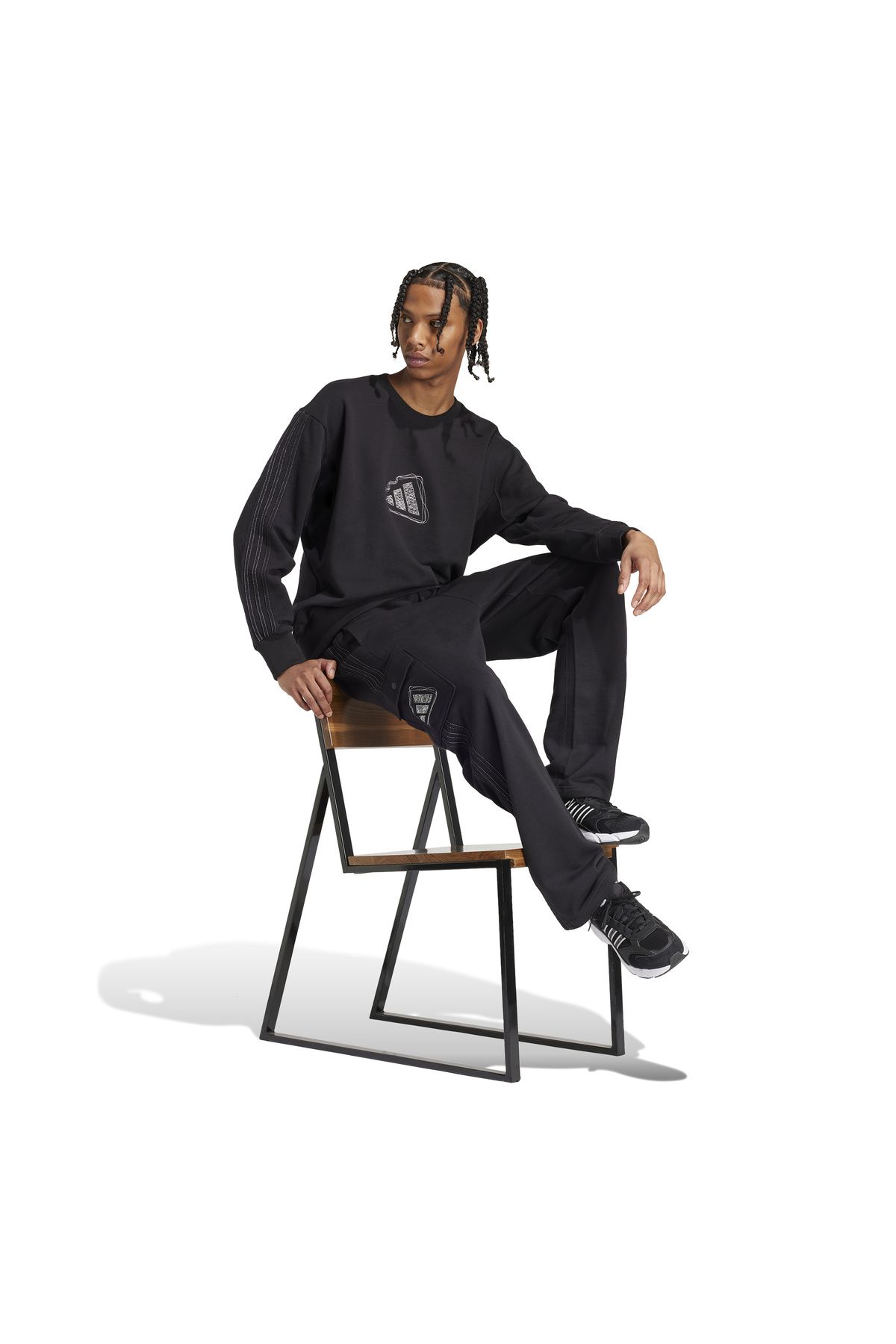 شلوار گرمکن ورزشی مشکی مردانه M A SZN S PT 'S SIX adidas