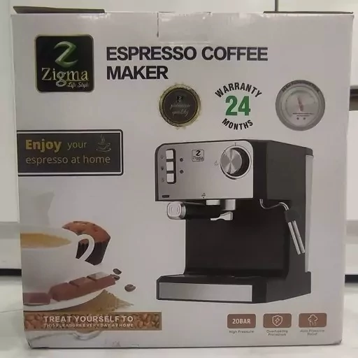 اسپرسوساز زیگما 20 بار مدل Kj60B ا Zigma Kj60B Espresso Machine 47 ( 10 نظر)