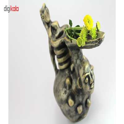 قوری سفالی طرح سر انسان