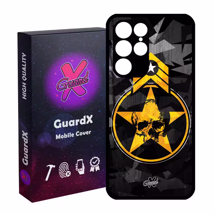 کاور گارد ایکس طرح Soldier مدل Glass10169 مناسب برای گوشی موبایل سامسونگ Galaxy S22 Ultra