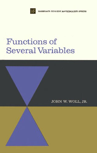 خرید و دانلود نسخه کامل کتاب Functions Of Several Variables
