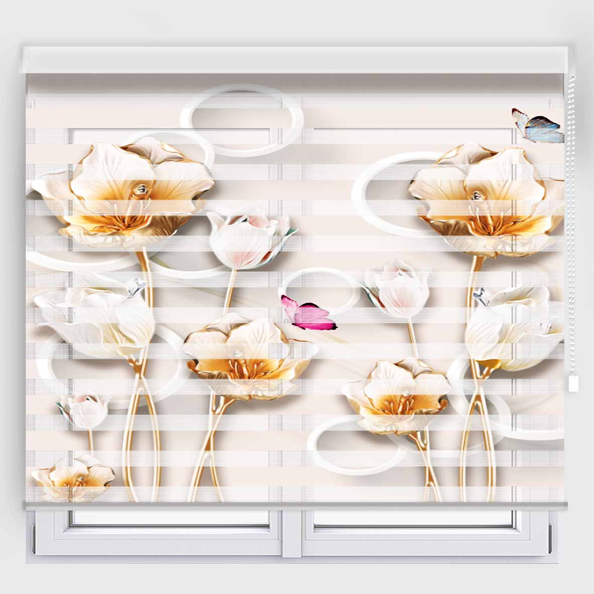 پرده زبرا مدل TD-20 سایز 80x150 سانتی متر