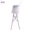 صندلی کروماتیک مدل White Armchair Wood Legs
