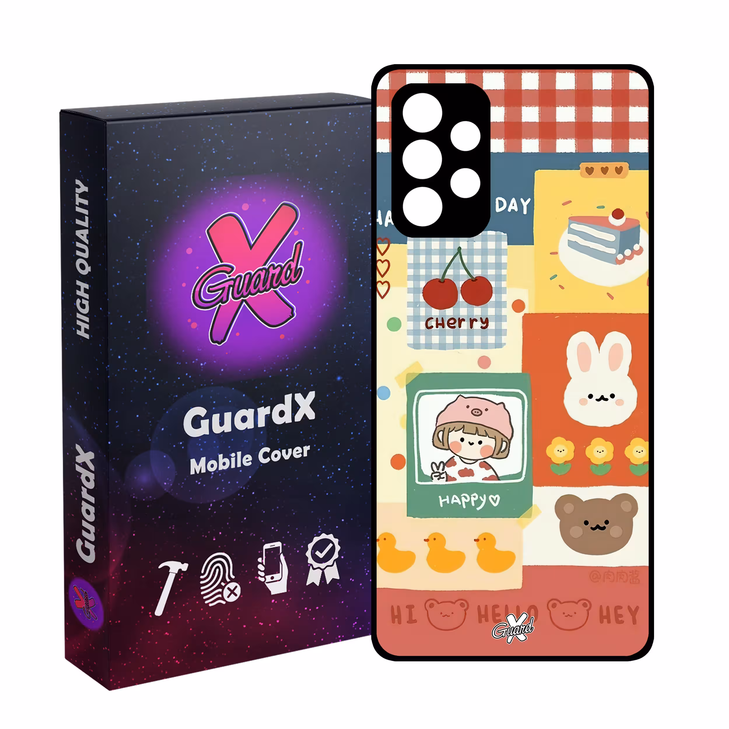 کاور گارد ایکس طرح دختر مدل Glass10515 مناسب برای گوشی موبایل سامسونگ Galaxy A32 4G
