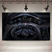 تابلو بوم طرح ماشین مدل نمای داخلی پورشه کد AR3350