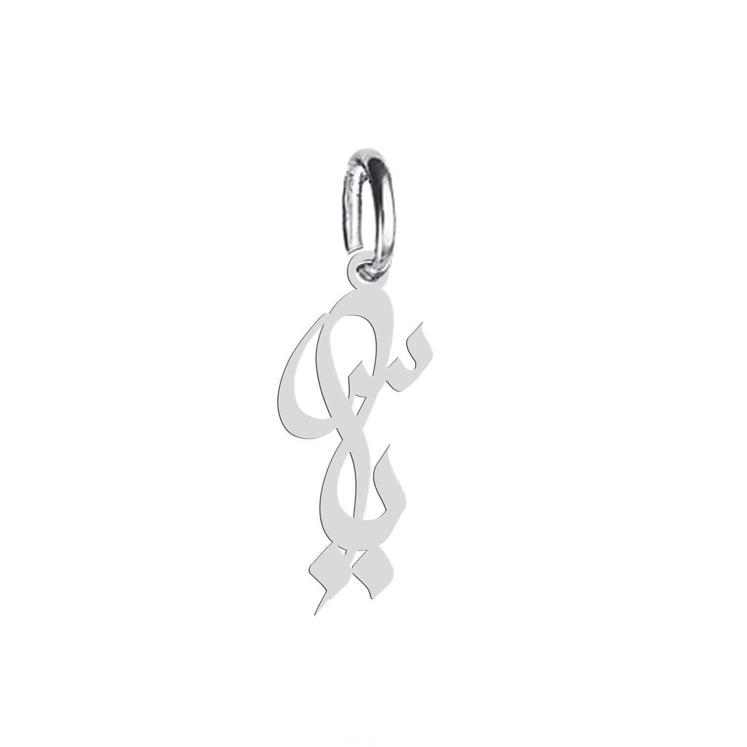 آویز گردنبند نقره هایکا طرح یاس مدل nha 448