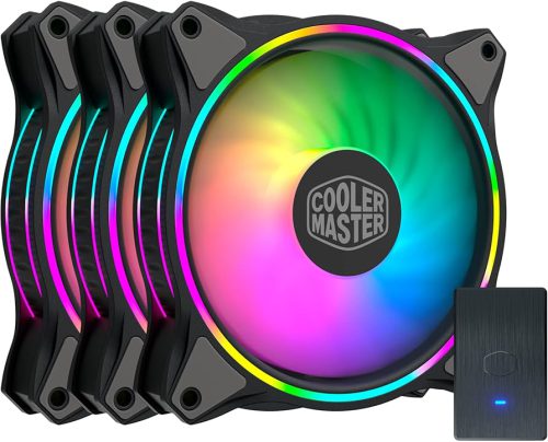 فن کیس کولر مستر مدل MasterFan MF120 Halo 3in1 بسته سه عددی (استوک)