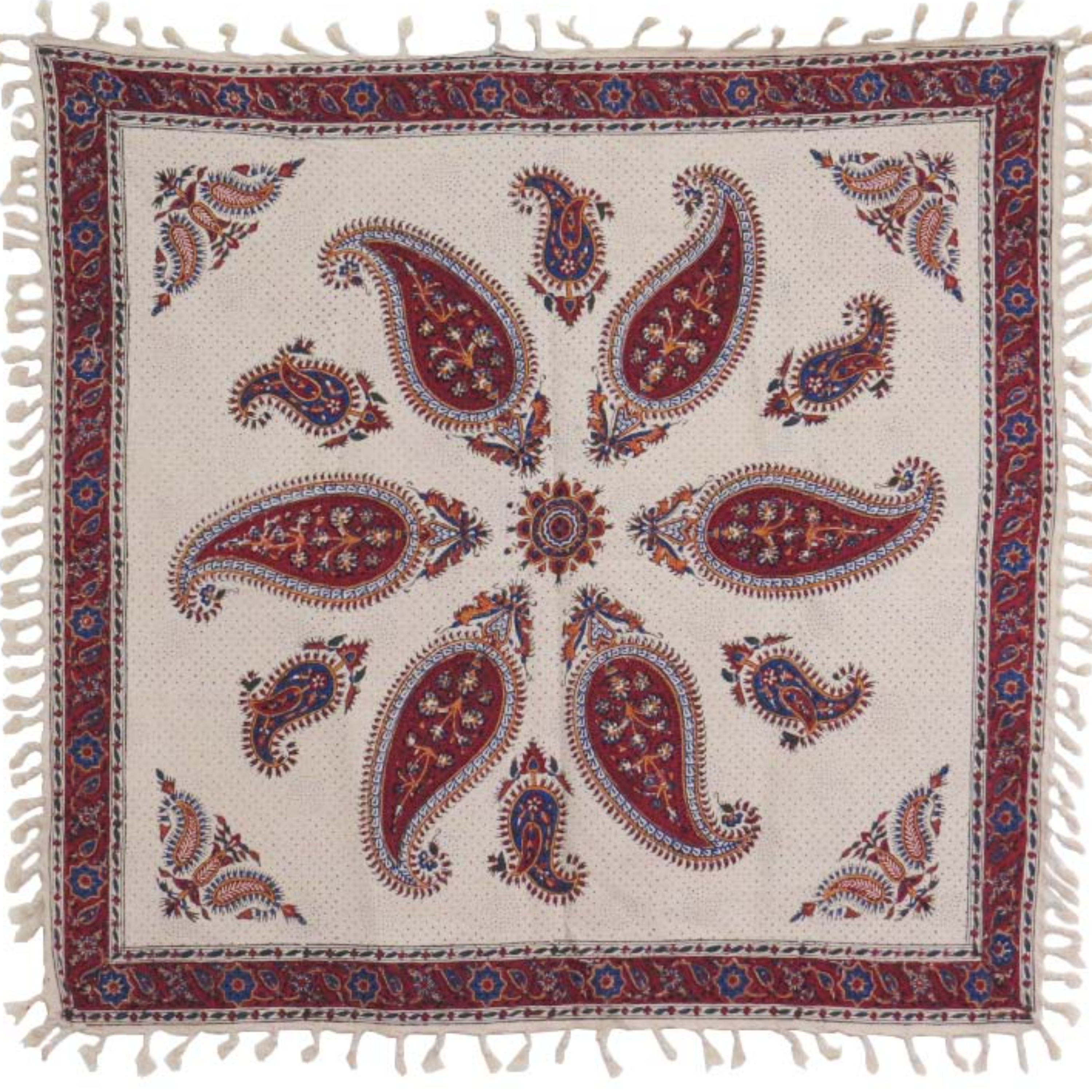 سفره  قلمکار سنتی اصفهان سایز 80 در 80 سانتی متر مربع