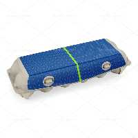 موکاپ بسته بندی کاغذی تخم مرغ | گرافیک با طعم تربچه