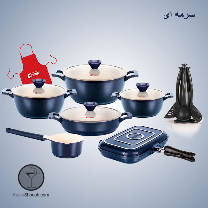 سرویس قابلمه 19 پارچه کاندید مدل پروانه