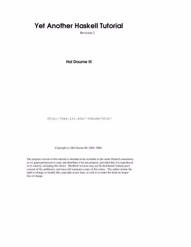 خرید و دانلود نسخه کامل کتاب Yet Another Haskell Tutorial