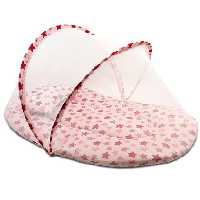 پشه بند دخترانه نوزاد طرح ستاره صورتی