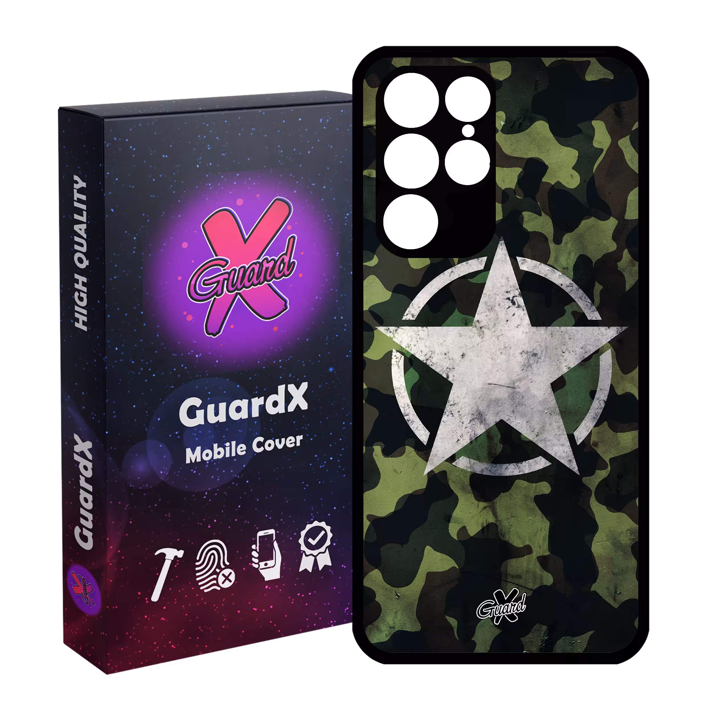 کاور گارد ایکس طرح Star مدل Glass10194 مناسب برای گوشی موبایل سامسونگ Galaxy S22 Ultra