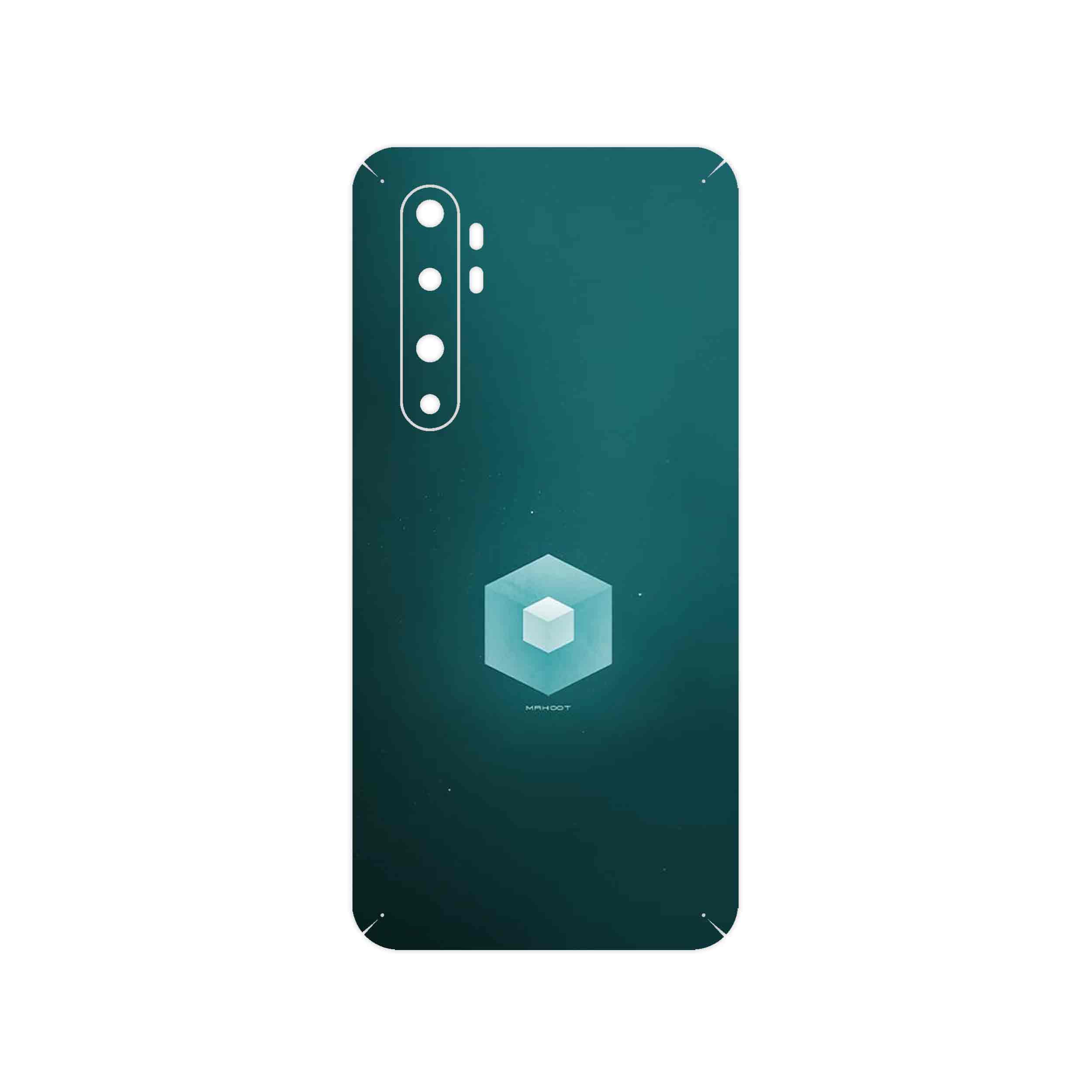 برچسب پوششی ماهوت مدل Minimal Cube icon مناسب برای گوشی موبایل شیائومی Mi Note 10 Lite