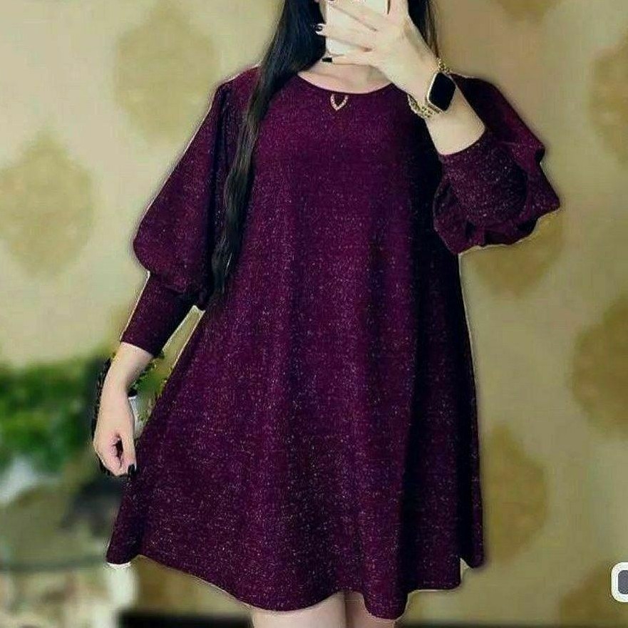 تونیک لمه آستین پرنسسی(جنس لمه بدون ریزش) فری سایز تا سایز بزرگ 50 با ارسال رایگان