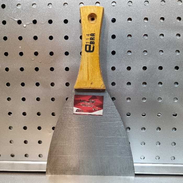 کاردک ابرا فلزی دسته چوبی 14 سانتیمتری (کد 114)