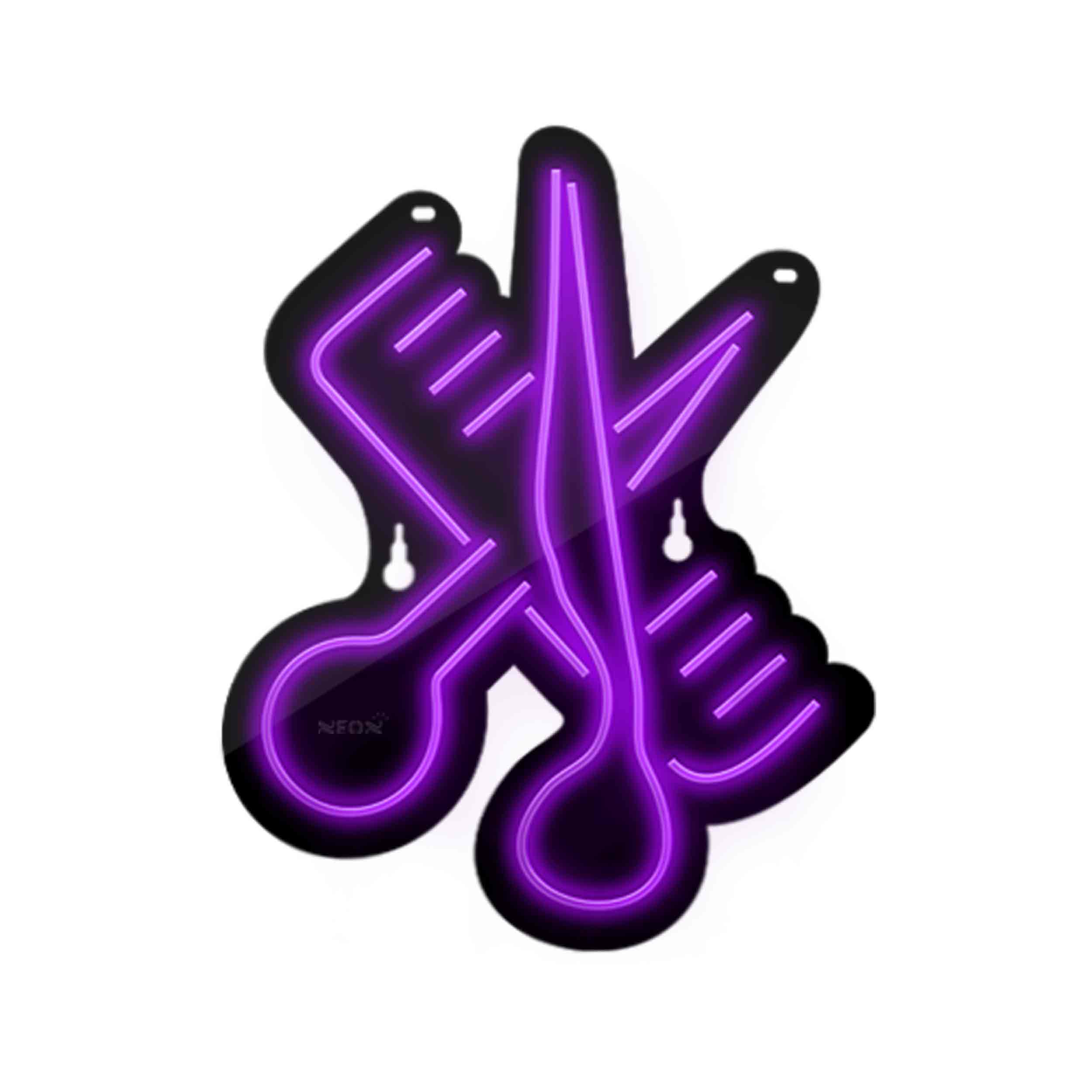 چراغ دیواری نئون دیزاین طرح Barber-BL_PR