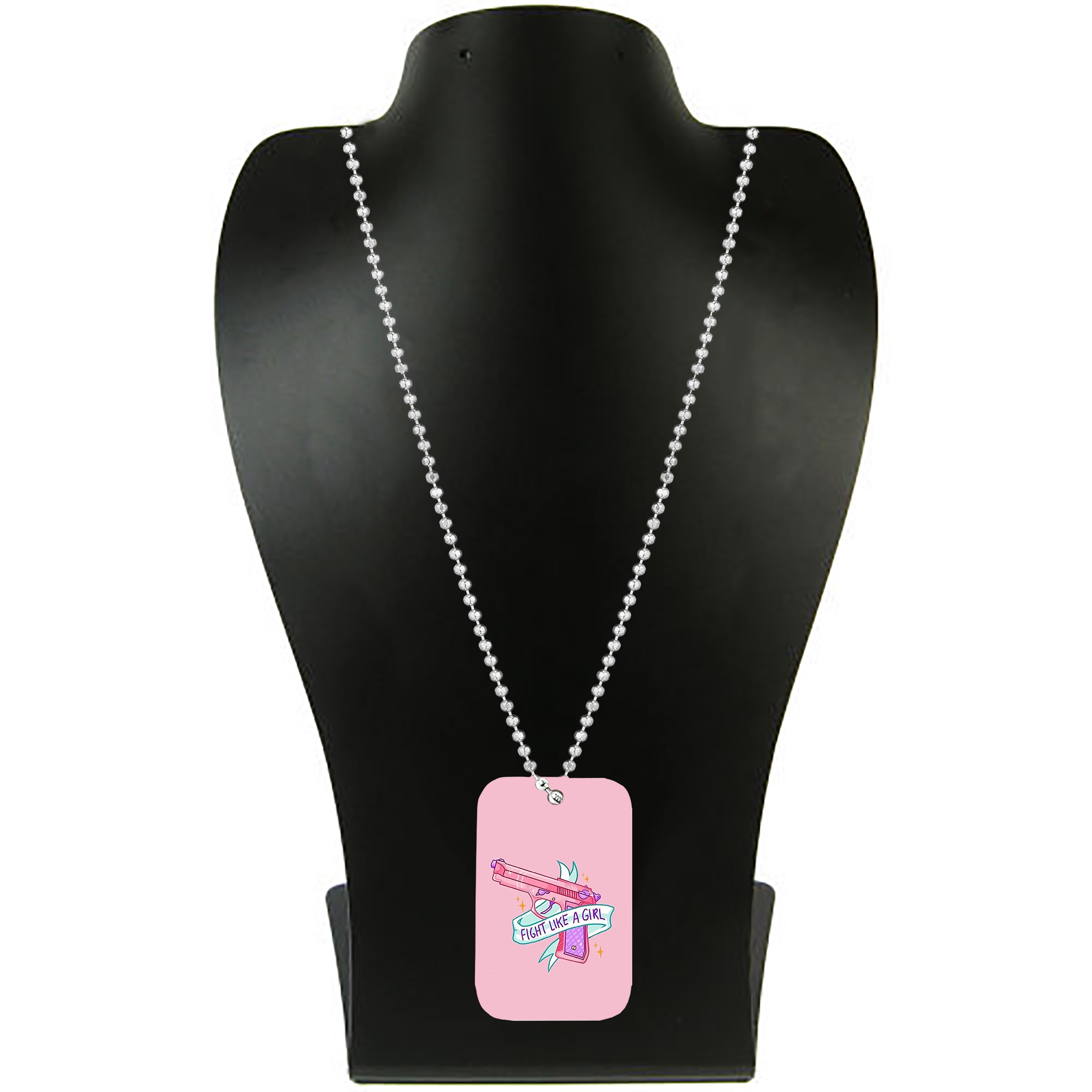 گردنبند طرح دختر جنگجو کد PF10