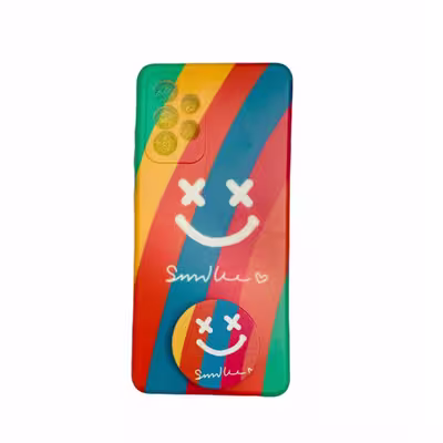 کاور طرح پیکسل مدل color88 مناسب برای گوشی موبایل سامسونگ GALAXY A52 5G به همراه پاپ سوکت