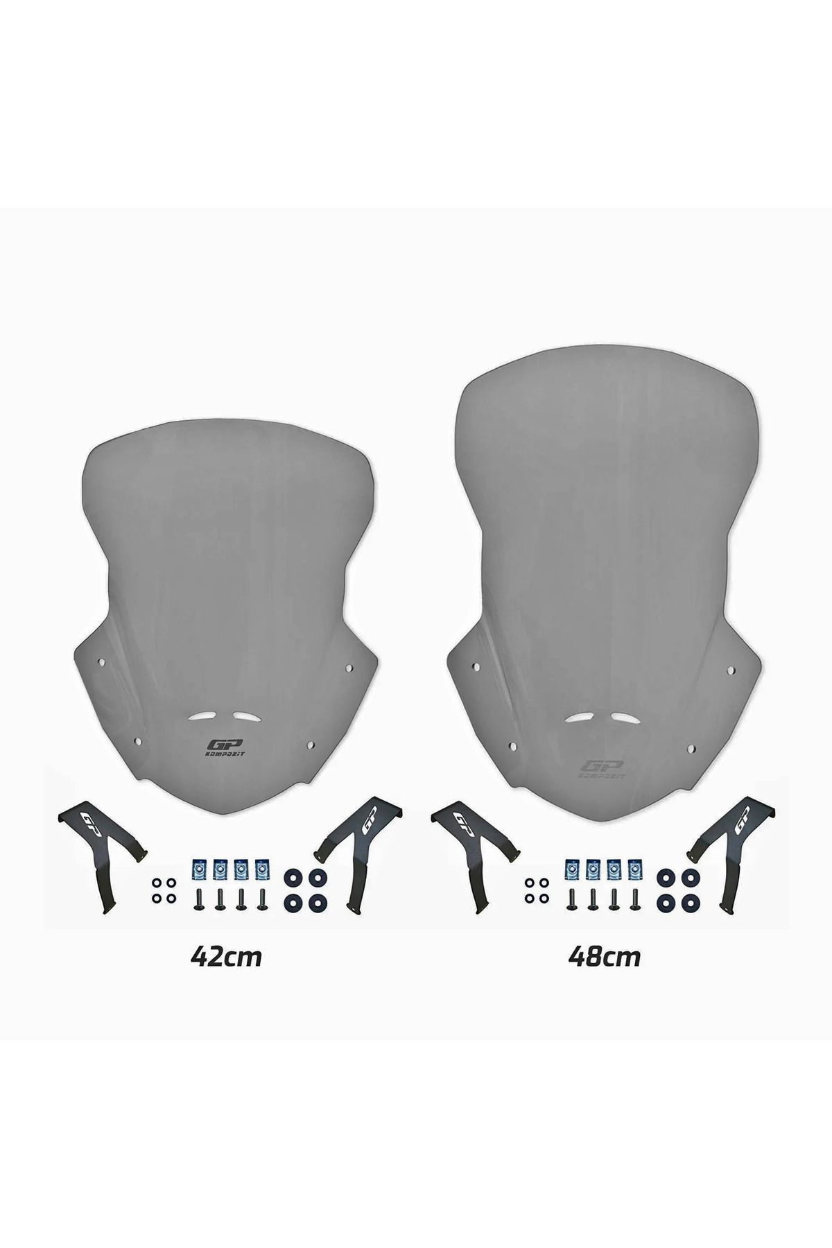 شیشه جلو موتورسیکلت GP کامپوزیت هوندا CRF250L CRF300L 2013 2020 تور سازگار 48 سانتی متر دودی GP KOMPOZİT