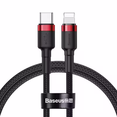 کابل USB-C به لایتنینگ باسئوس مدل CATLKLF-91 طول 1 متر