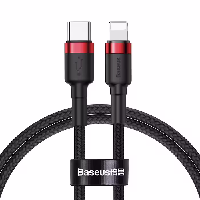 کابل USB-C به لایتنینگ باسئوس مدل CATLKLF-91 طول 1 متر
