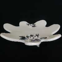 شیرینی خوری سرامیکی هیوا طرح گل یخ کد 10980700