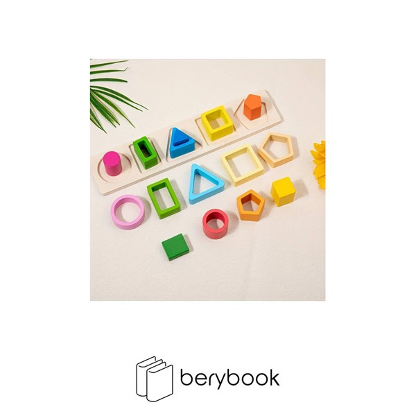 geometric column / مونته سوری / چوبی 5 ستون / اشکال هندسی تو خالی