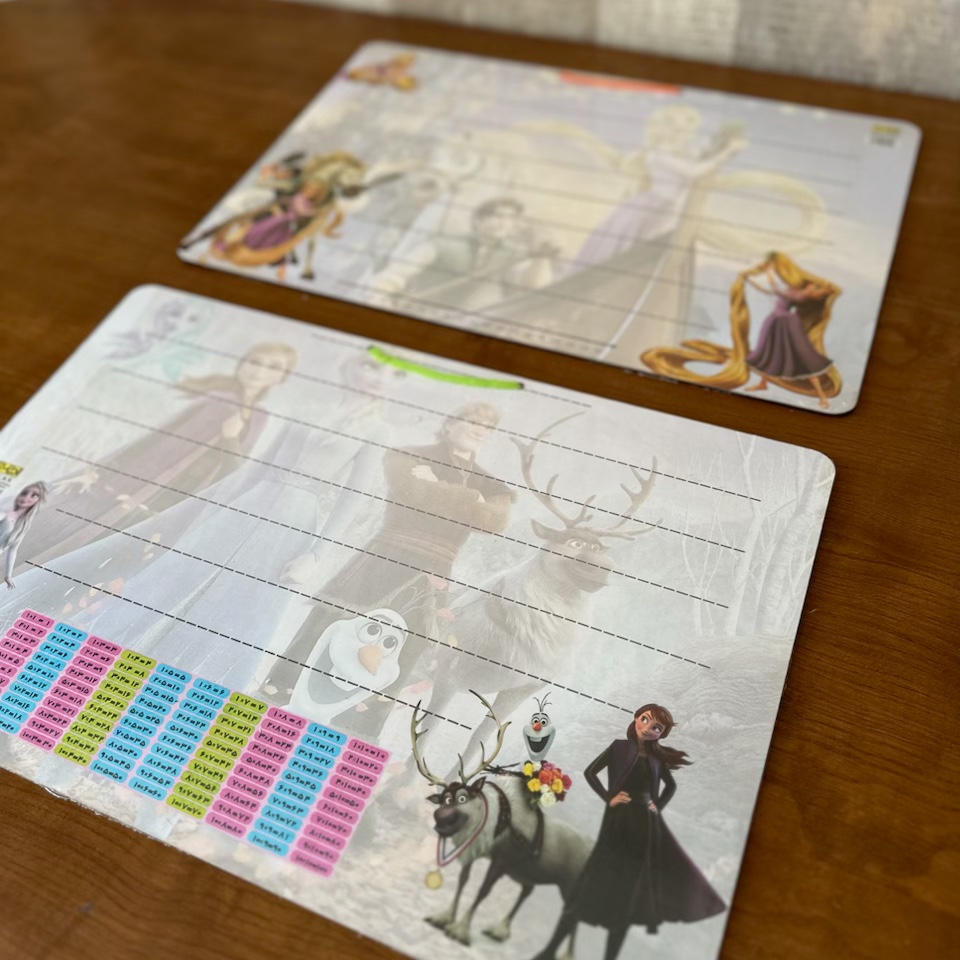 تخته وایت برد چوبی MDF دو رو - طرح کودک   