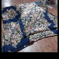 لحاف کرسی آریانا کالا طرح زمینه سرمه ای 