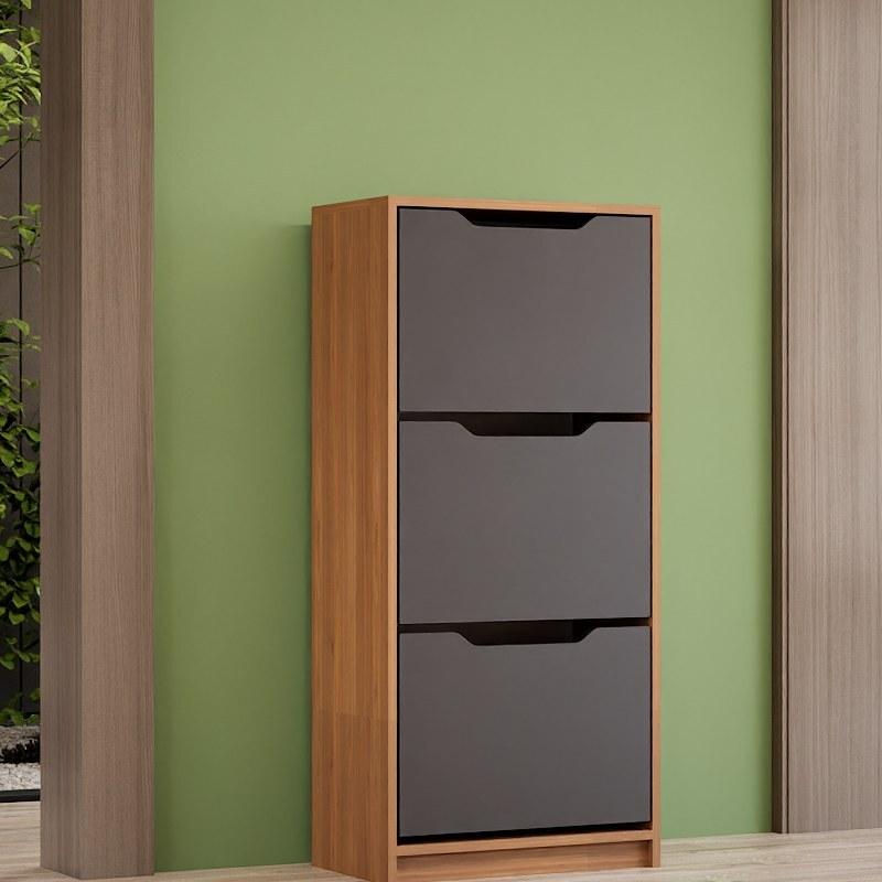 جاکفشی پایه سنگی داشبوردی سه درب عمودی (ام دی اف) MDF(هزینه ارسال به عهده مشتری) | choobsub