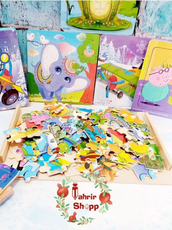 پازل چوبی طرحای رندوم
