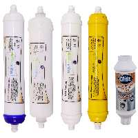 فیلتر دستگاه تصفیه آب آکوآ اسپرینگ مدل F-S7-N5G مجموعه 4 عددی به همراه رسوبگیر گلیتز